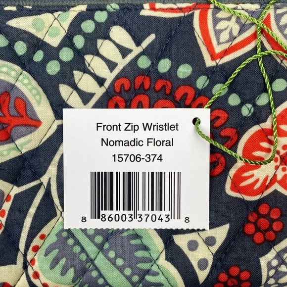 Vera Bradley Front Zip Wristlet Nomadic Floral Nomadic Floral - Picture 6 of 7